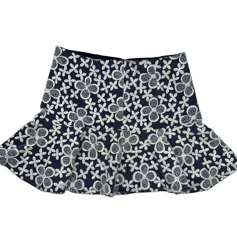 Francesca’s Collections Women’s Size Large Fit and Flare Skirt Crochet Knit Zip